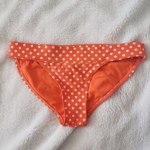 Old Navy Orange Dot Bikini Swimsuit Bottom size S